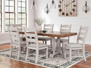 Valebeck Dining Table and 8 Chairs