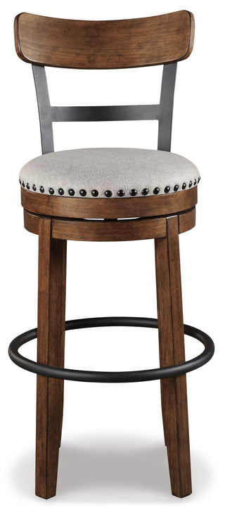 Valebeck UPH Swivel Barstool (1/CN) - Brown, Pub/Bar Height