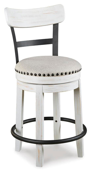 Valebeck Counter Height Dining Table and 6 Barstools