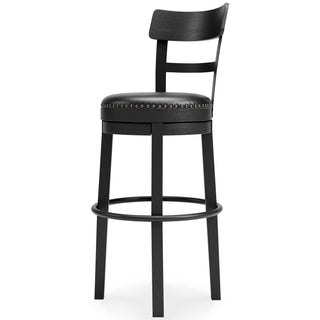 Valebeck UPH Swivel Barstool (1/CN) - Black, Pub/Bar Height