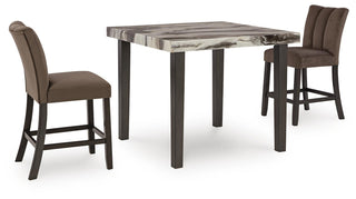 Jeshina Counter Height Dining Table and 2 Barstools