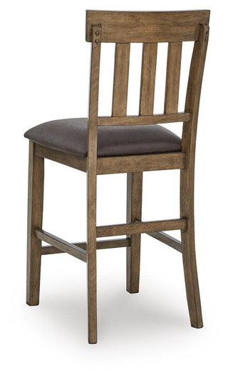 Urbinforte Counter Height Extension Dining Table and 6 Barstools
