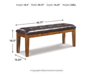 Ralene Dining Table and 4 Chairs and Bench