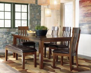 Ralene Dining Table and 4 Chairs and Bench