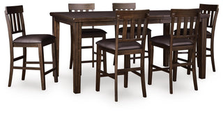 Haddigan Counter Height Dining Table and 6 Barstools