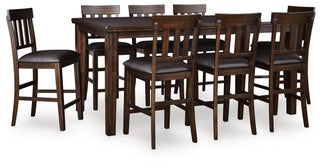 Haddigan Counter Height Extension Table and 8 Barstools