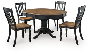 Clorazi Extension Dining Table and 4 Chairs