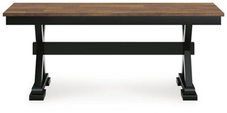 Wildenauer Dining Table, 4 Chairs and Bench