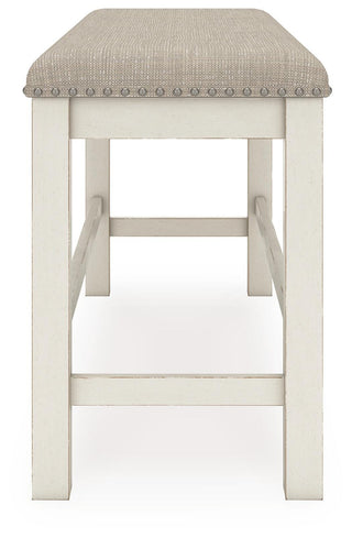 Robbinsdale Counter Height Dining Table, 4 Barstools and Bench