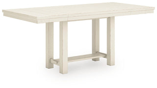 Robbinsdale Counter Height Extension Dining Table, 6 Barstools and Bench