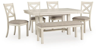 Robbinsdale Dining Table, 4 Chairs and Bench