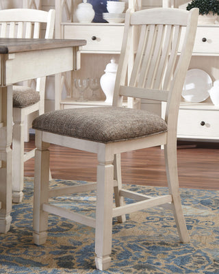 Bolanburg Counter Height Dining Table and 4 Barstools