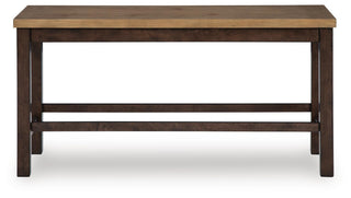 Rylandeen Counter Height Extension Dining Table 4 Barstools and Bench