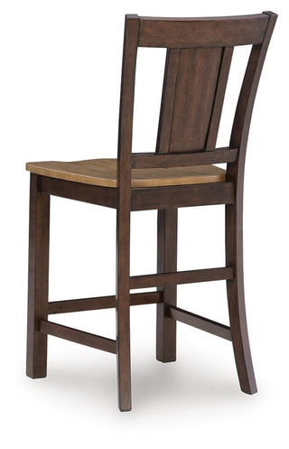 Rylandeen Counter Height Extension Dining Table 4 Barstools and Bench