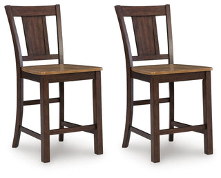 Rylandeen Counter Height Extension Dining Table and 8 Barstools