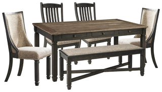 Tyler Creek Dining Table with 4 Chairs and Bench