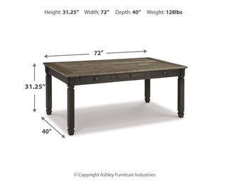 Tyler Creek Dining Table with 6 Chairs