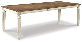 Realyn Extension Dining Table and 4 Chairs