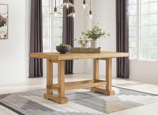 Havonplane Counter Height Dining Table, 6 Barstools and Bench