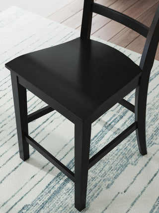 Greddinton Counter Height Dining Table and 6 Barstools