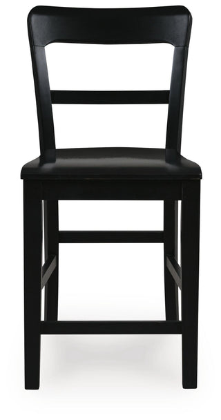 Greddinton Counter Height Dining Table and 6 Barstools