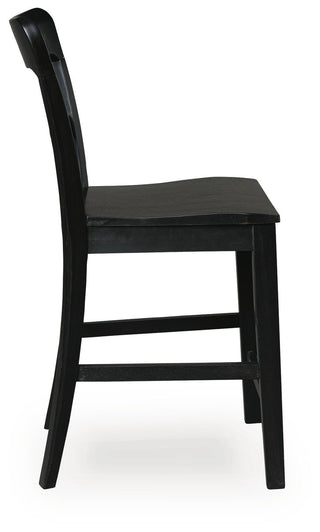 Greddinton Counter Height Dining Table and 6 Barstools