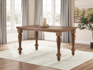Greddinton Counter Height Dining Table and 6 Barstools