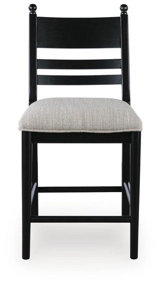 Greddinton Counter Height Dining Table and 6 Barstools