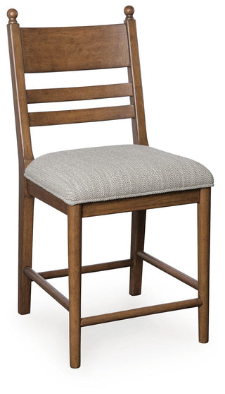 Greddinton Counter Height Dining Table and 6 Barstools