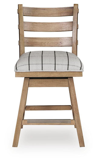Ridgester UPH Swivel Barstool (2/CN) Next-Gen Nuvella™