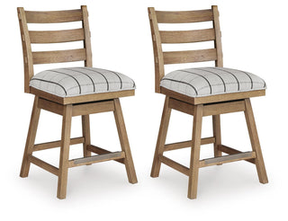 Ridgester UPH Swivel Barstool (2/CN) Next-Gen Nuvella™