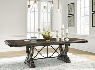Maylee Dining Table, 2 Chairs and Bench