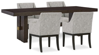 Burkhaus Dining Table and 4 Chairs