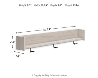 Socalle Wall Mounted Coat Rack w/Shelf