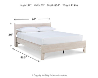 Socalle Panel Platform Bed - Queen