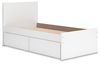 Onita Panel Platform Bed with 1 Side Storage - Twin