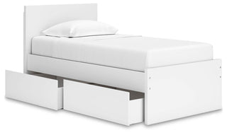 Onita Panel Platform Bed with 1 Side Storage - Twin