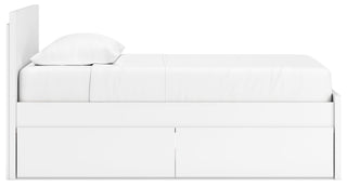 Onita Panel Platform Bed with 1 Side Storage - Twin