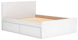 Onita Panel Platform Bed with 2 Side Storage - Queen