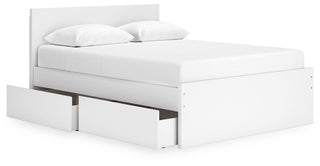 Onita Panel Platform Bed with 2 Side Storage - Queen