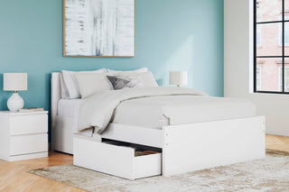 Onita Panel Platform Bed with 2 Side Storage - Queen