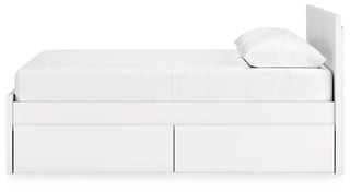 Onita Panel Platform Bed with 2 Side Storage - Queen