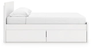 Onita King Panel Platform Bed with 2 Side Storage
