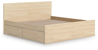 Onita Panel Platform Bed with 2 Side Storage