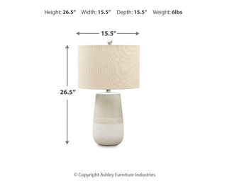 Shavon Ceramic Table Lamp (1/CN)