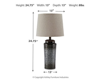Norbert Metal Table Lamp (2/CN)