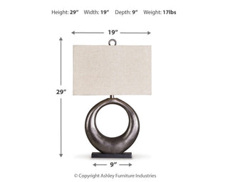 Saria Metal Table Lamp (1/CN)