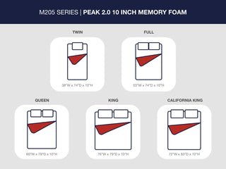 Peak 2.0 10 Memory Foam Queen Mattress