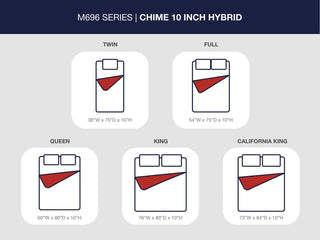 Chime 10 Inch Hybrid Twin Mattress