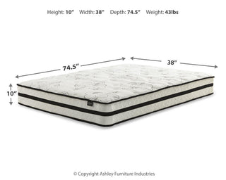 Chime 10 Inch Hybrid Mattress - Twin